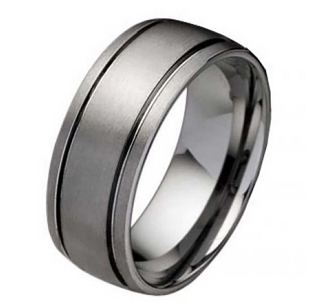 Bild von Damenring Wolframring DW113 Unisex - gratis Gravur