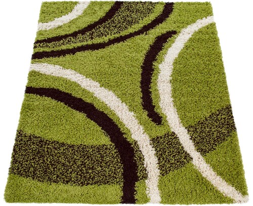 Bild von Paco Home Läufer "Mango 301", rechteckig, 34 mm Höhe, Teppich-Läufer, weicher Shaggy, modernes Design