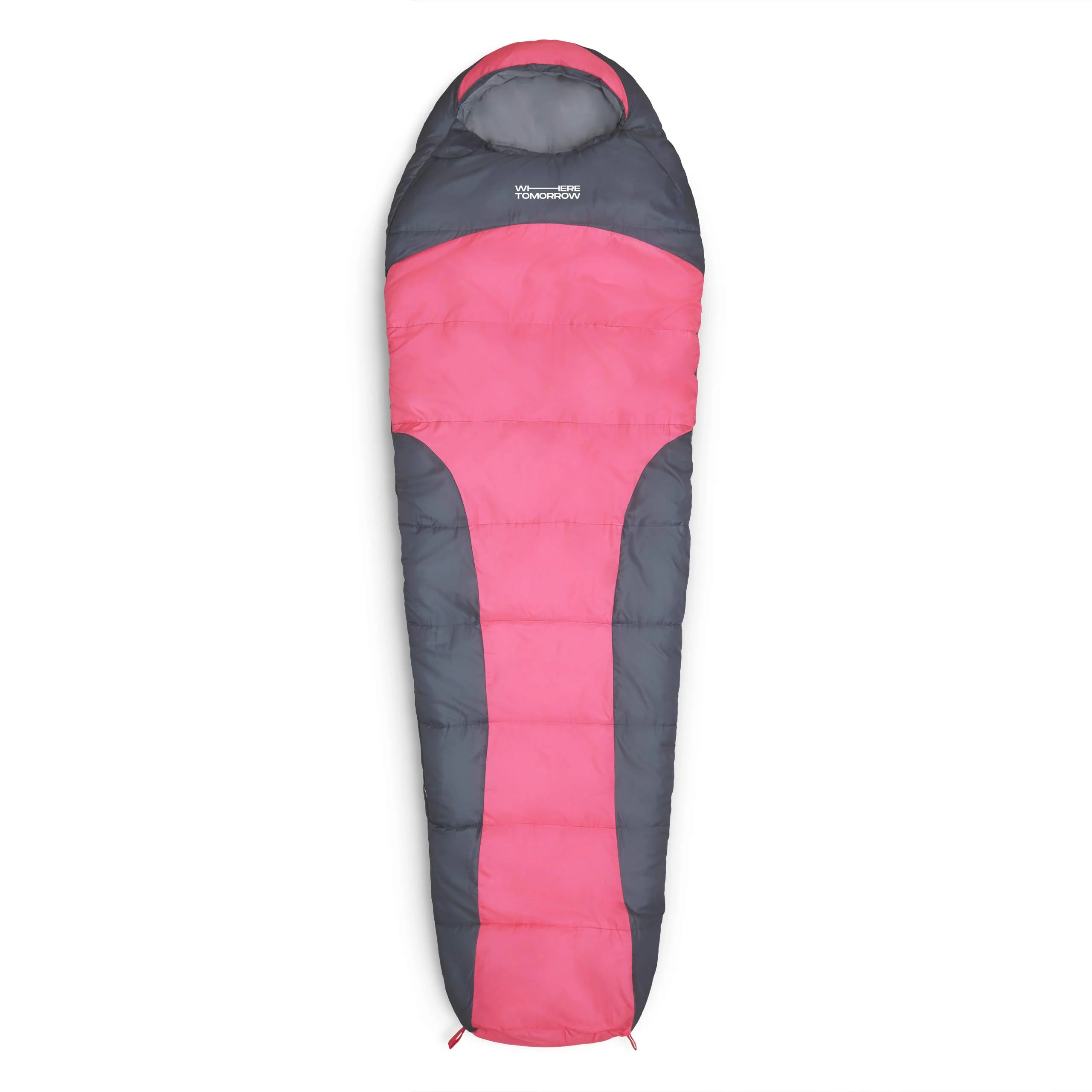 Bild von Lumaland Mumienschlafsack Where Tomorrow Camping Schlafsack mit Tasche, wasserabweisend Wärmekragen atmungsaktiv 230x80x55