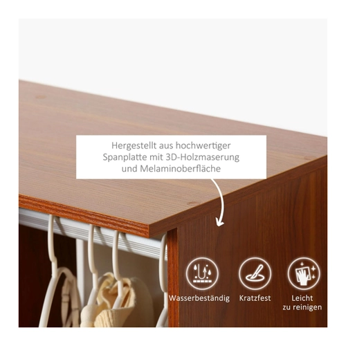Bild von HOMCOM Mobiler Kleiderschrank – Der flexible Ordnungshelfer