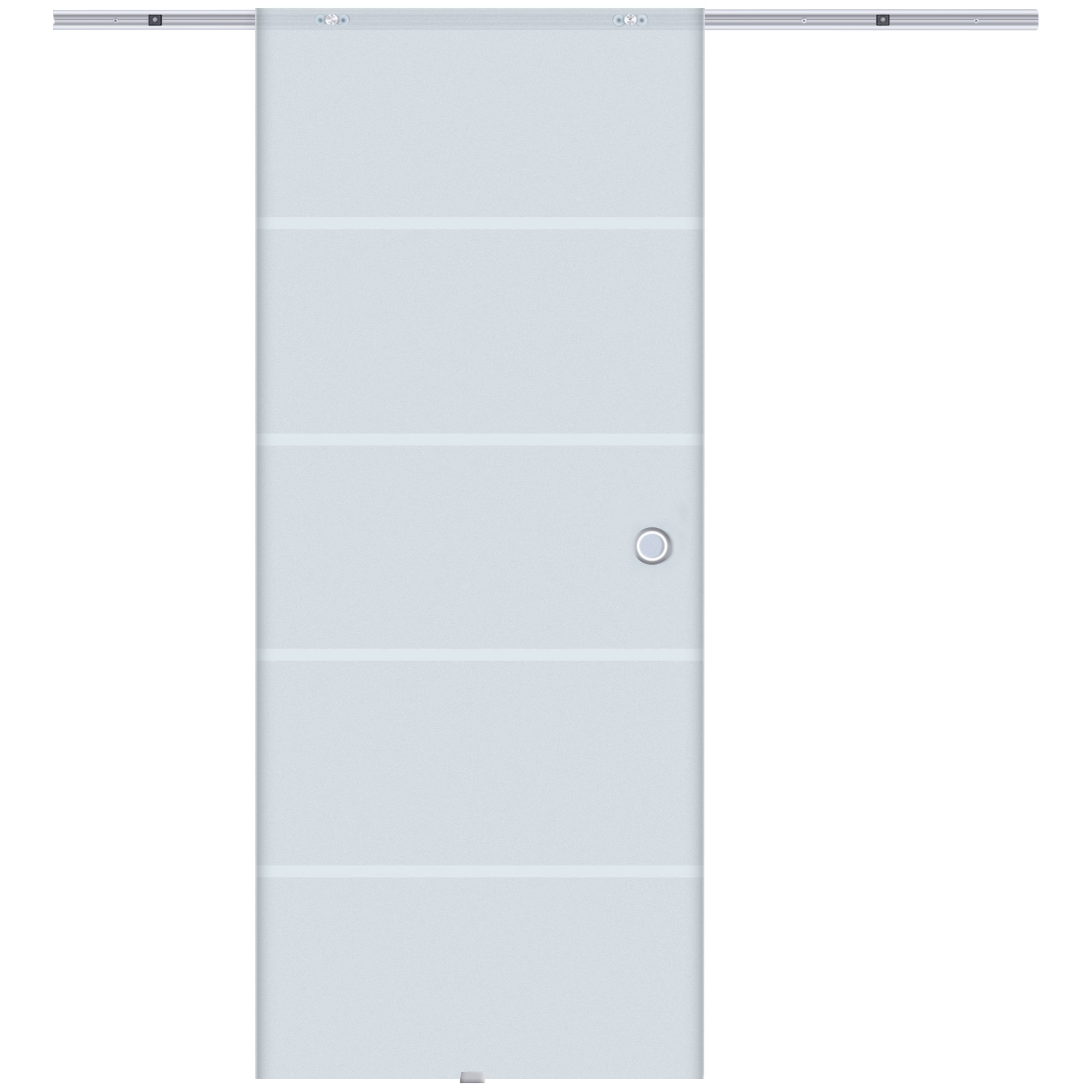 Bild von HOMCOM Schiebetür Zimmertür  Glasschiebetür, teilsatiniertes Glas, 775/900/1025x2050 mm  Aosom