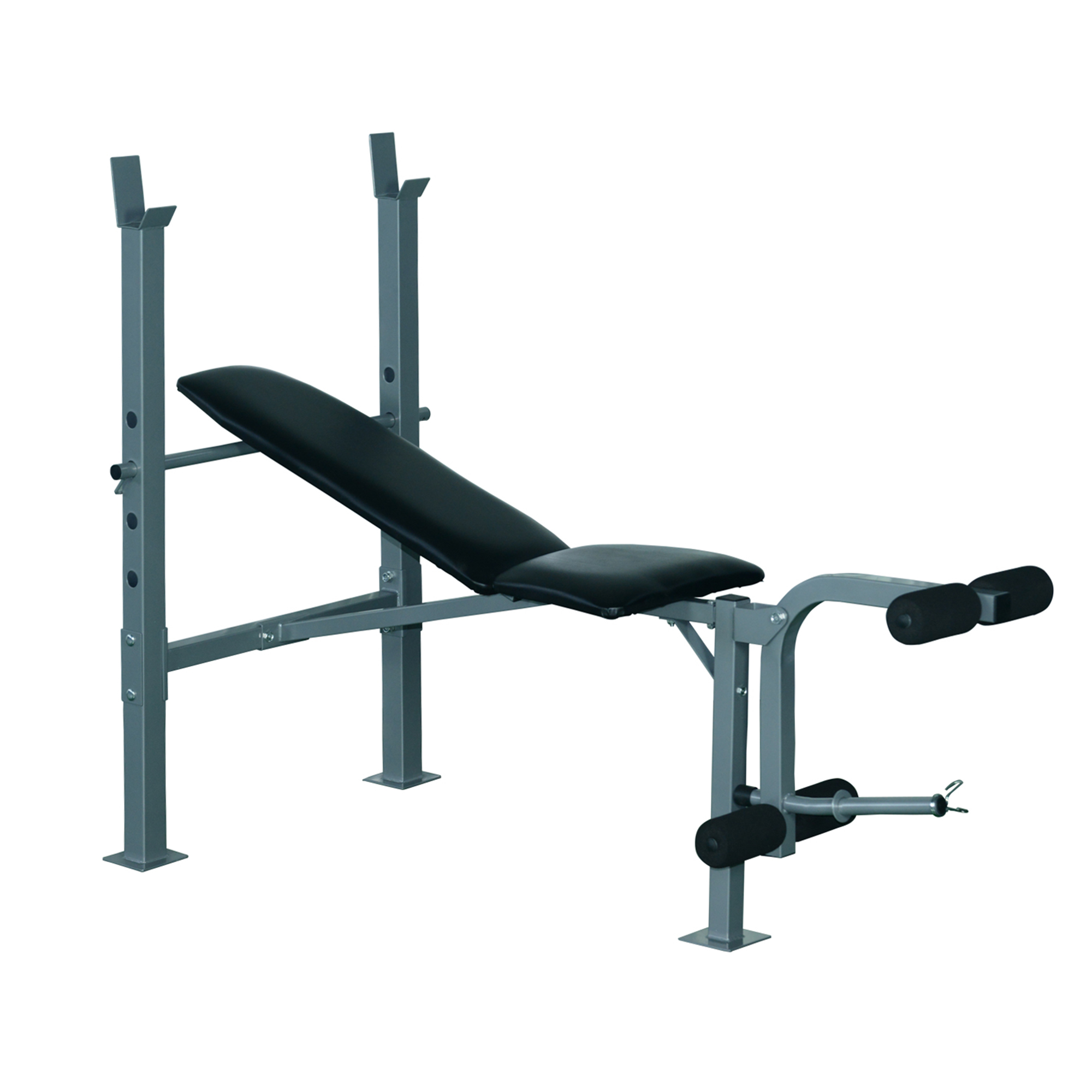 Bild von HOMCOM Multifunktion Hantelbank Trainingsbank Kraftstation Schrägbank Fitnessstation Fitnessgerät Stahl 165 x 68 x 114 cm