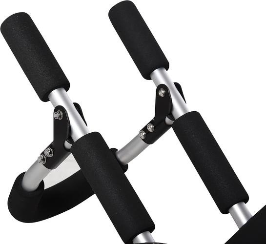 Bild von HOMCOM Surfwagen Surfboard Transportwagen klappbar gepolstert PU-Reifen Alu Silber bis 45 kg L64 x B55 x H38,5 cm   Aosom