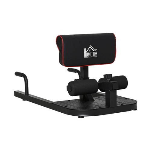 Bild von HOMCOM Sissy Squat Kniebeugentrainer Bein Bauchtrainer 3in1 verstellbar bis 120kg Stahl Schwarz 50x97x44,5-56,5cm   Aosom
