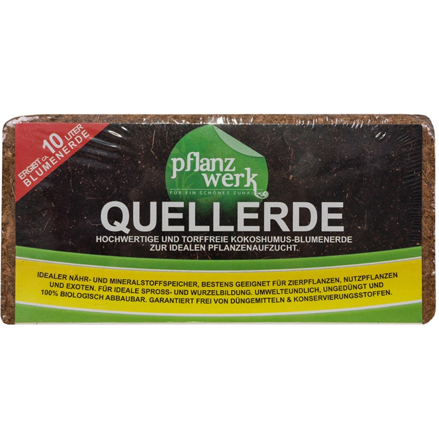 Bild von Pflanzwerk® Premium Quellerde 8 x 650 g ergibt ca. 80 l Blumenerde