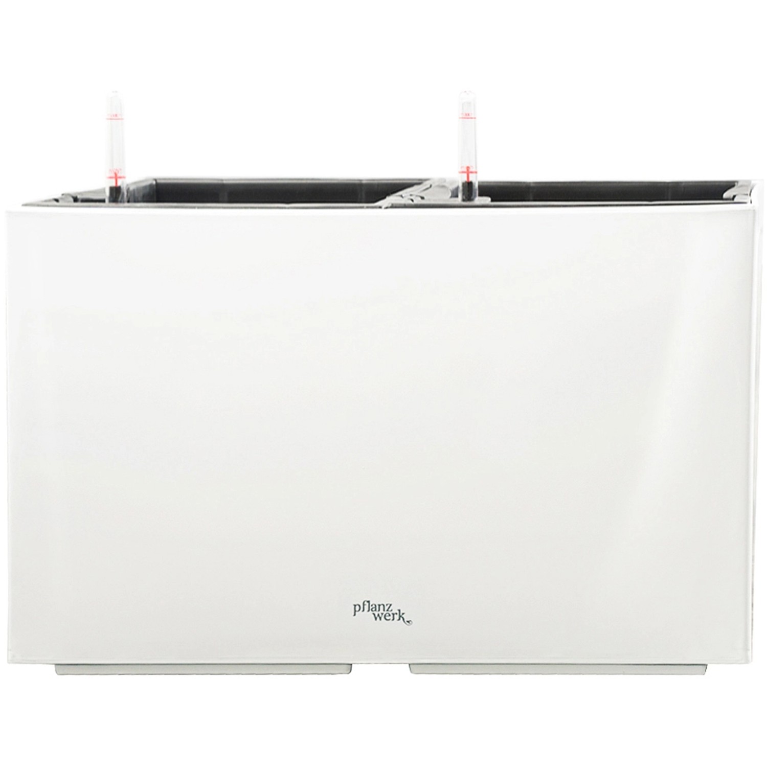 Bild von Pflanzwerk® Pflanzkübel Tub 32 cm x 56 cm x 28 cm Shiny Weiß