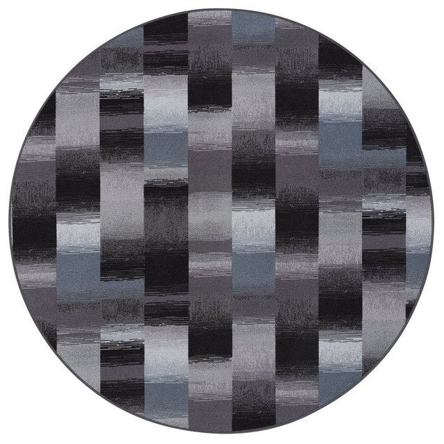 Bild von Snapstyle Designteppich Designer Velour Teppich Mystic Karo Rund, Rund, Höhe: 6 mm
