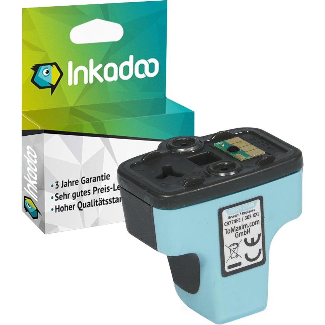 Bild von Inkadoo Druckerpatronen kompatibel zu HP C8774EE / 363 XL Tintenpatrone, light cyan Photocyan (PC), Druckerpatrone