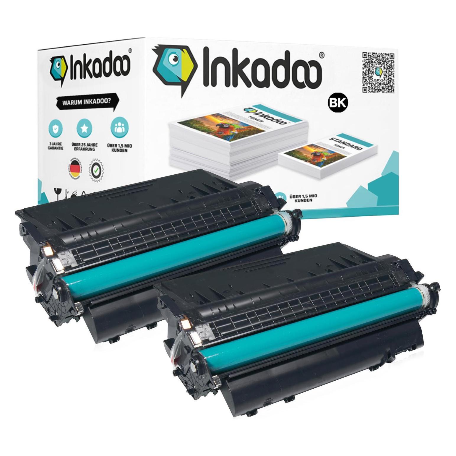 Bild von Inkadoo, Toner, Toner sparset kompatibel zu Canon 3480 B 002 / 719H enthält 2x Tonerkartusche Schwarz (BK)