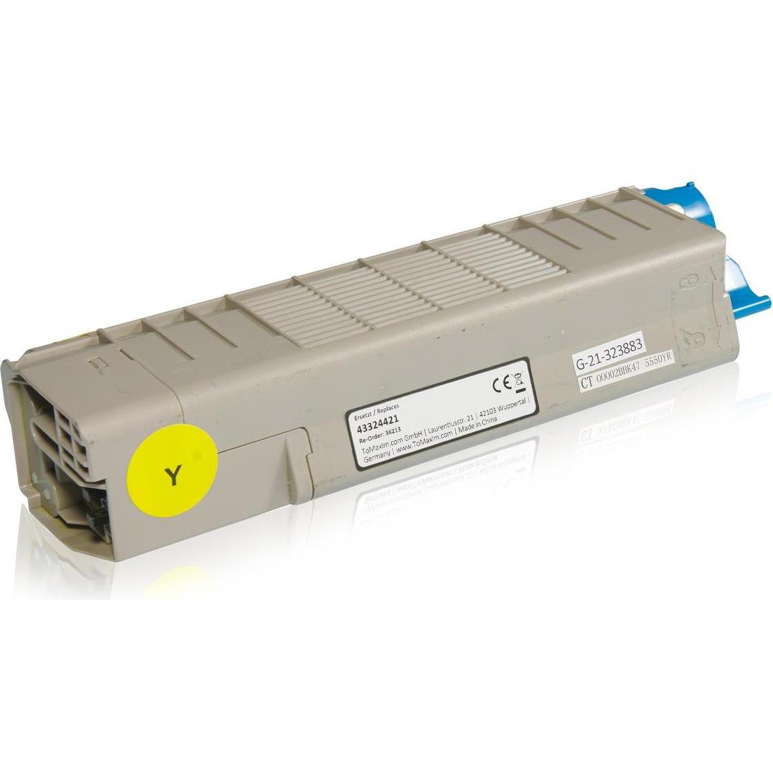 Bild von Inkadoo, Toner, Toner kompatibel zu OKI 43324421 / C5800 Toner, gelb Gelb (Y)