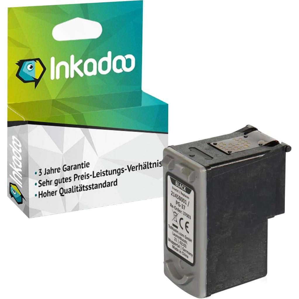 Bild von Inkadoo Druckerpatronen kompatibel zu Canon 2145B001 / PG-37 Tintenpatrone, schwarz Schwarz (BK), Druckerpatrone