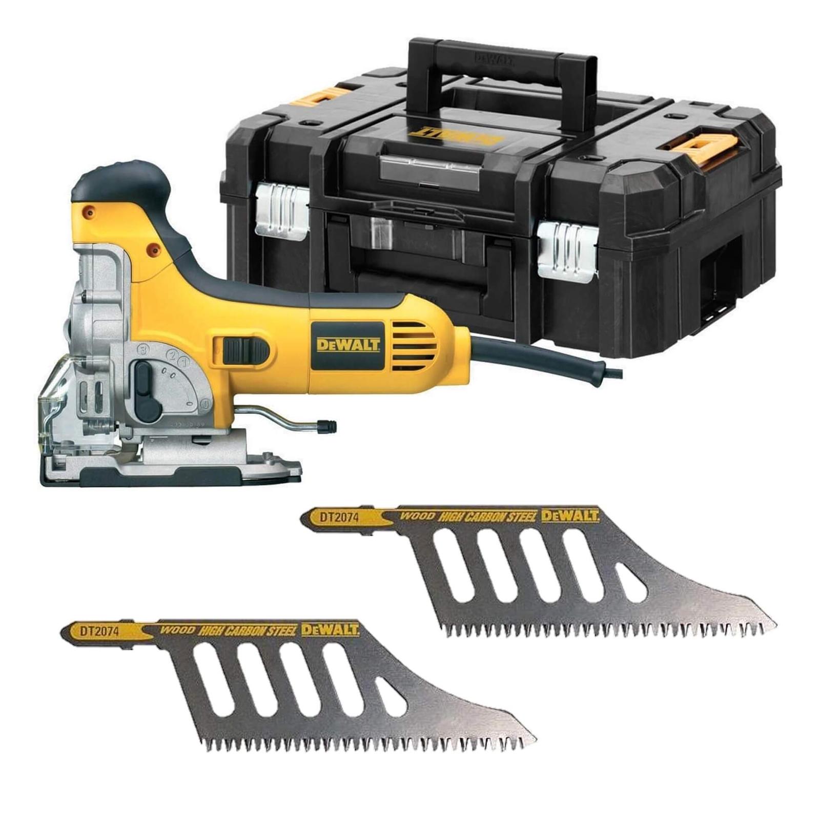 Bild von DeWALT Pendelhub-Stichsäge DW333KT-QS 701W, 26mm Hublänge - inkl. 2x Sägeblatt