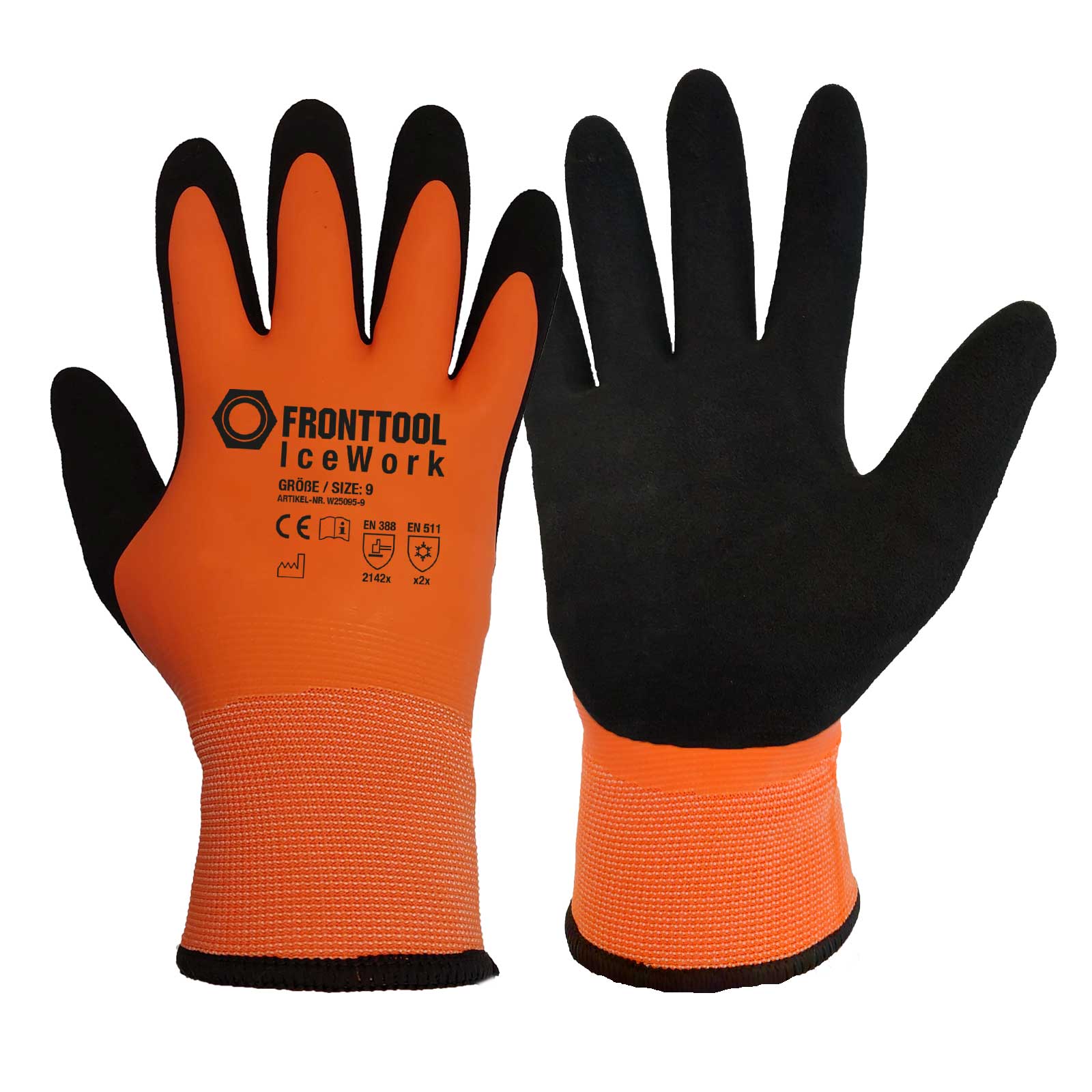 Bild von FRONTTOOL Winterarbeitshandschuhe IceWork Winterhandschuhe Kälteschutzhandschuhe Größe:9