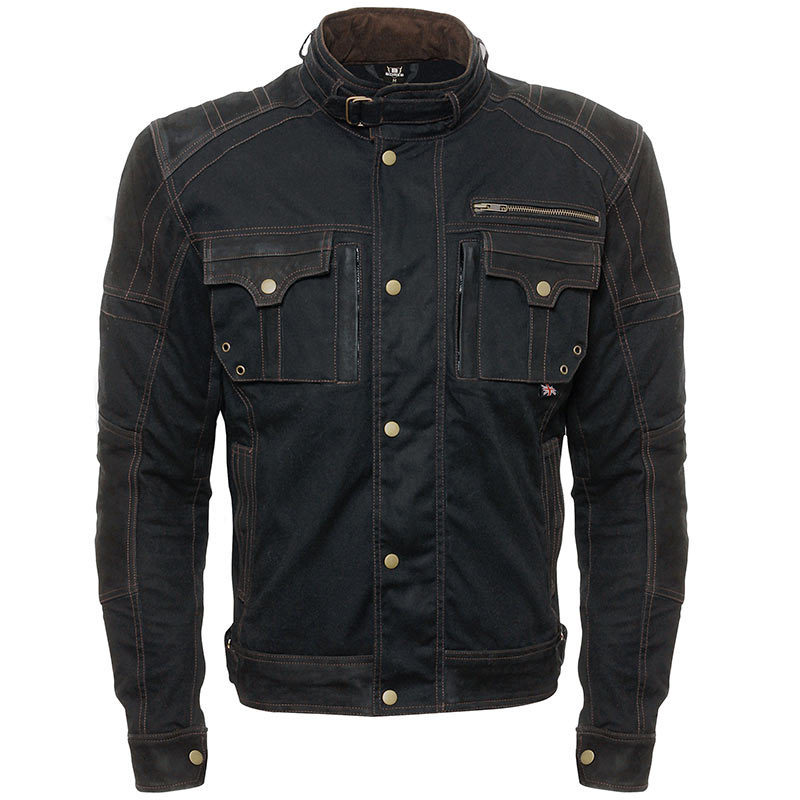Bild von Bores Max wasserdichte Wachsjacke, schwarz, Größe 4XL für Männer