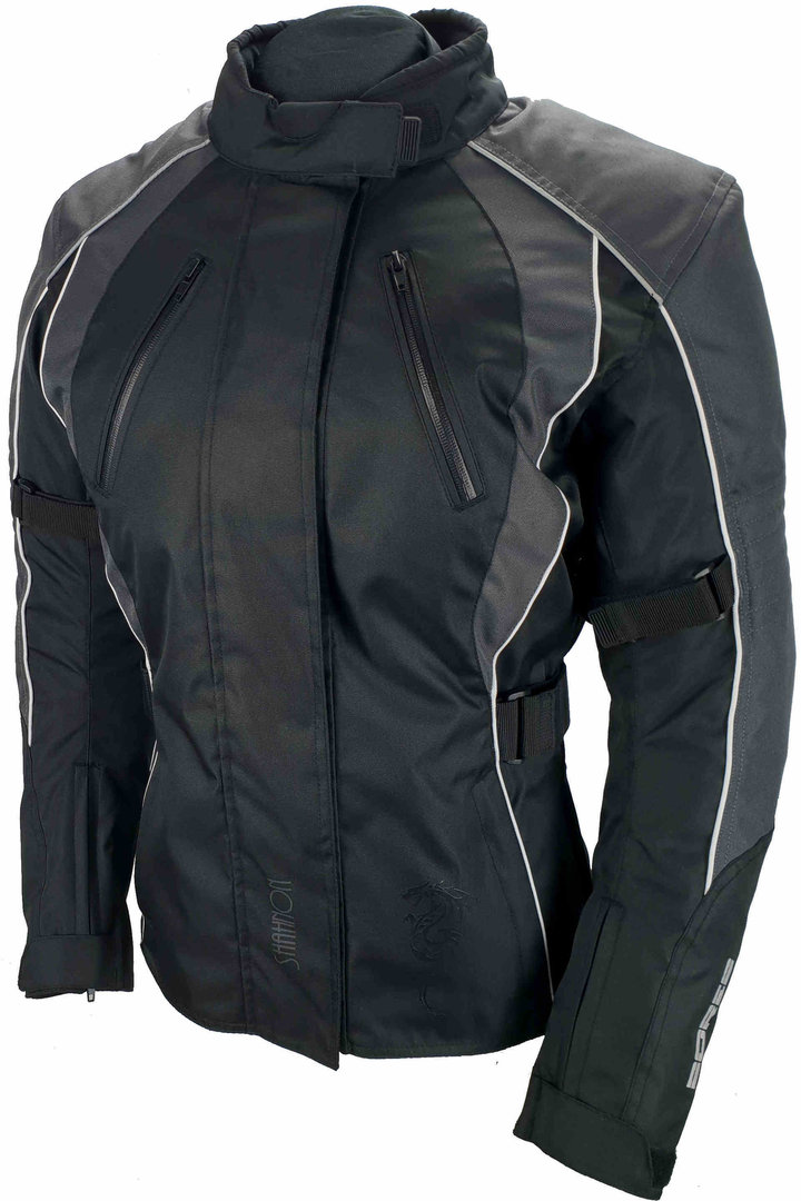 Bild von Bores Shanon Damen Textiljacke, schwarz-grau, Größe 2XL