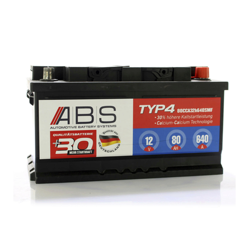 Bild von ABS Starterbatterie wartungsfrei 12V 80 AH - Zuverlässige Energiequelle für Ihr Fahrzeug