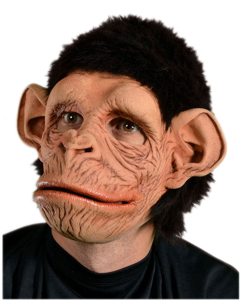 Bild von Schimpansen Maske mit Kunstfell