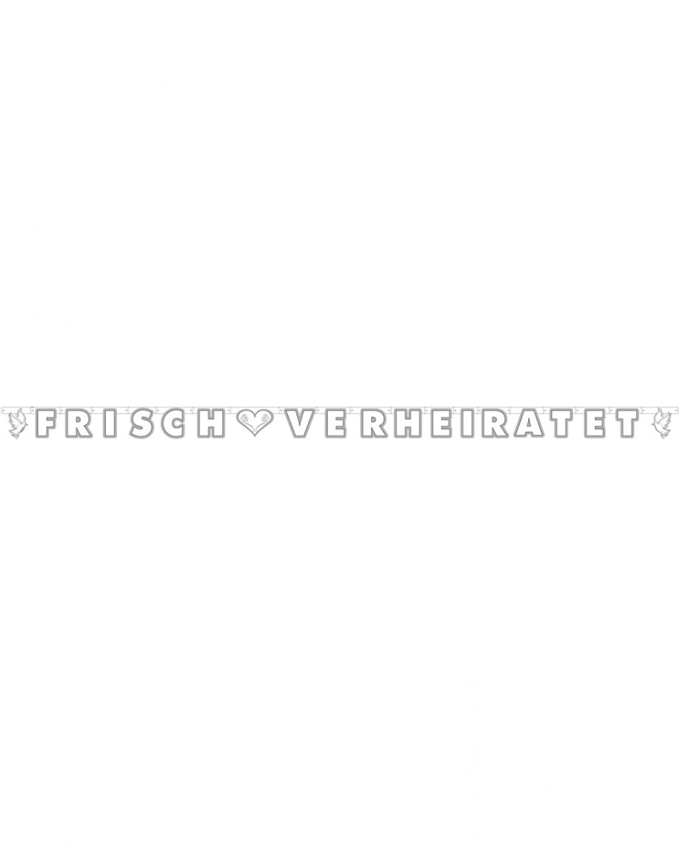 Bild von Buchstabenbanner Frisch Verheiratet