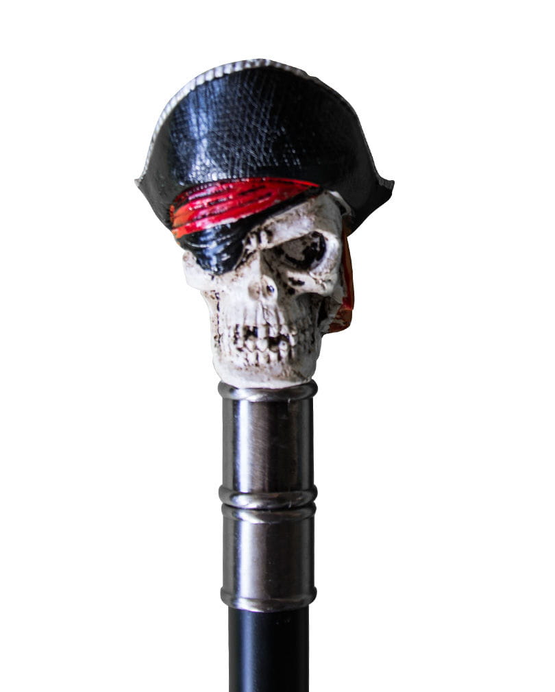 Bild von Gehstock mit Piraten-Totenkopf