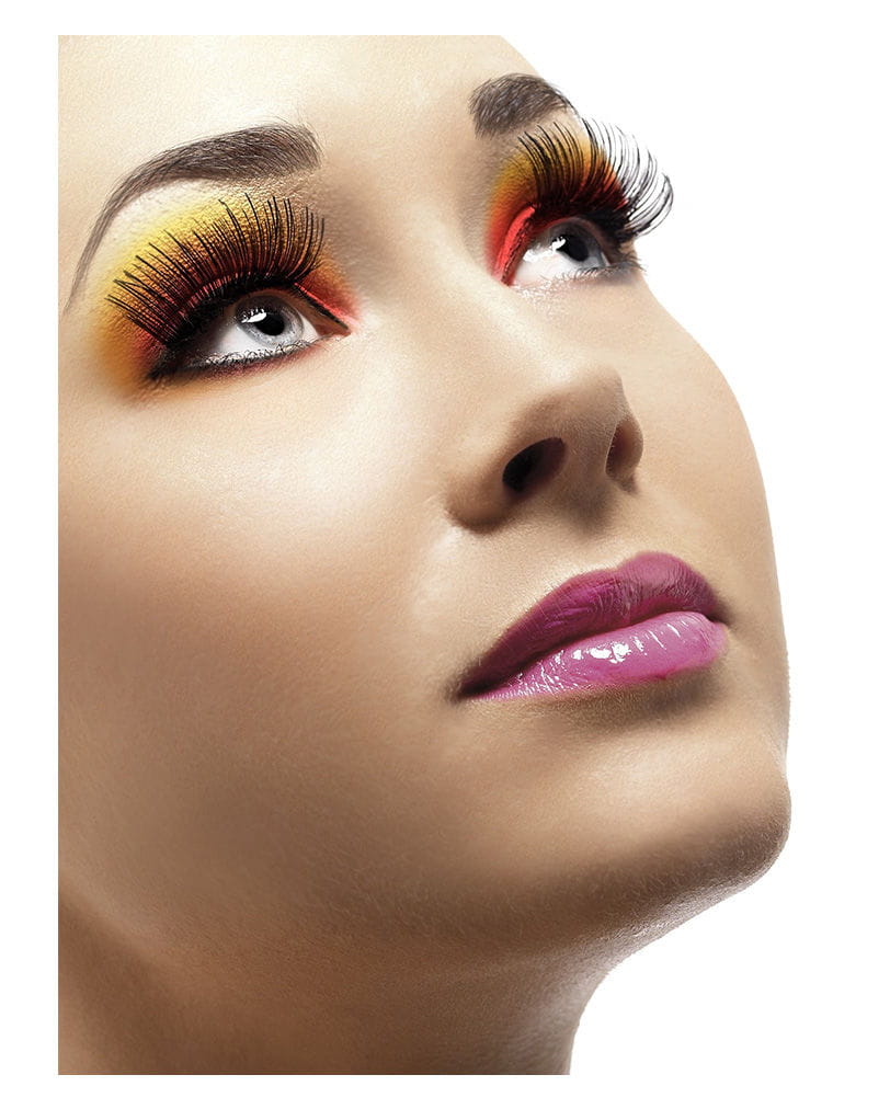 Bild von Aufklebewimpern metallic schwarz  Make-Up Zubehör für Karneval &