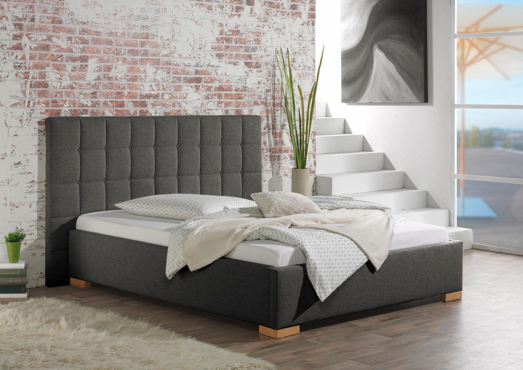 Bild von Maintal Polsterbett "Cueno", mit und ohne Matratze in 2 Ausführungen, Steppung mit Knopfheftung