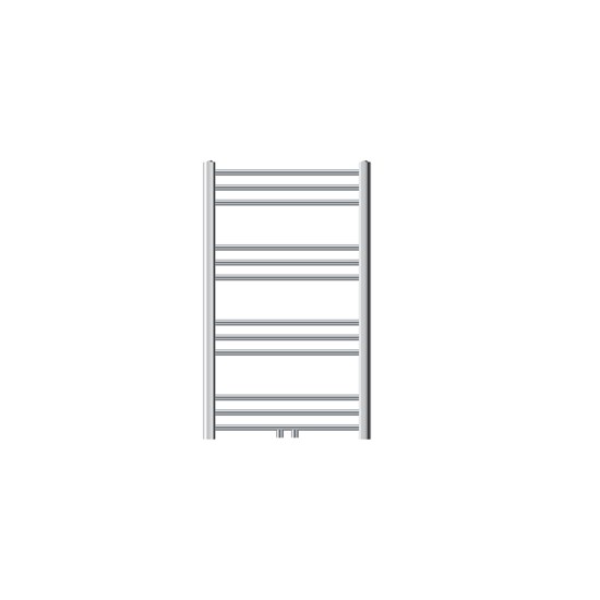 Bild von LuxeBath Badheizkörper 600x800mm Chrom Gebogen Heizkörper mit Mittelanschluss