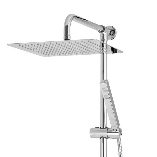 Bild von PaulGurkes Aufputz Regendusche Duschsystem eckig Regenbrause Set 30cm