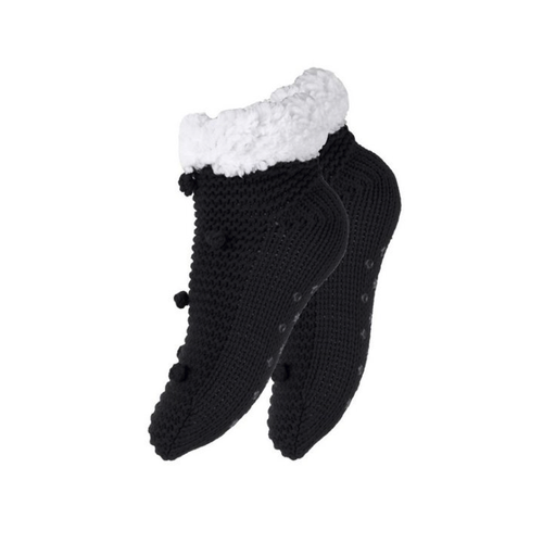 Bild von Footstar Kuschelsocken Damen Haussocken mit ABS und Sherpa-Futter