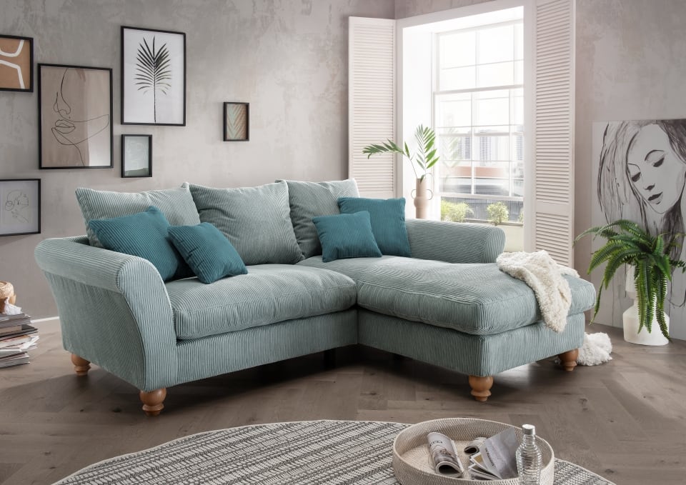 Bild von Sofa Monza von Benformato: Komfortables Breitcord-Sofa mit Flexibilität und Stil
