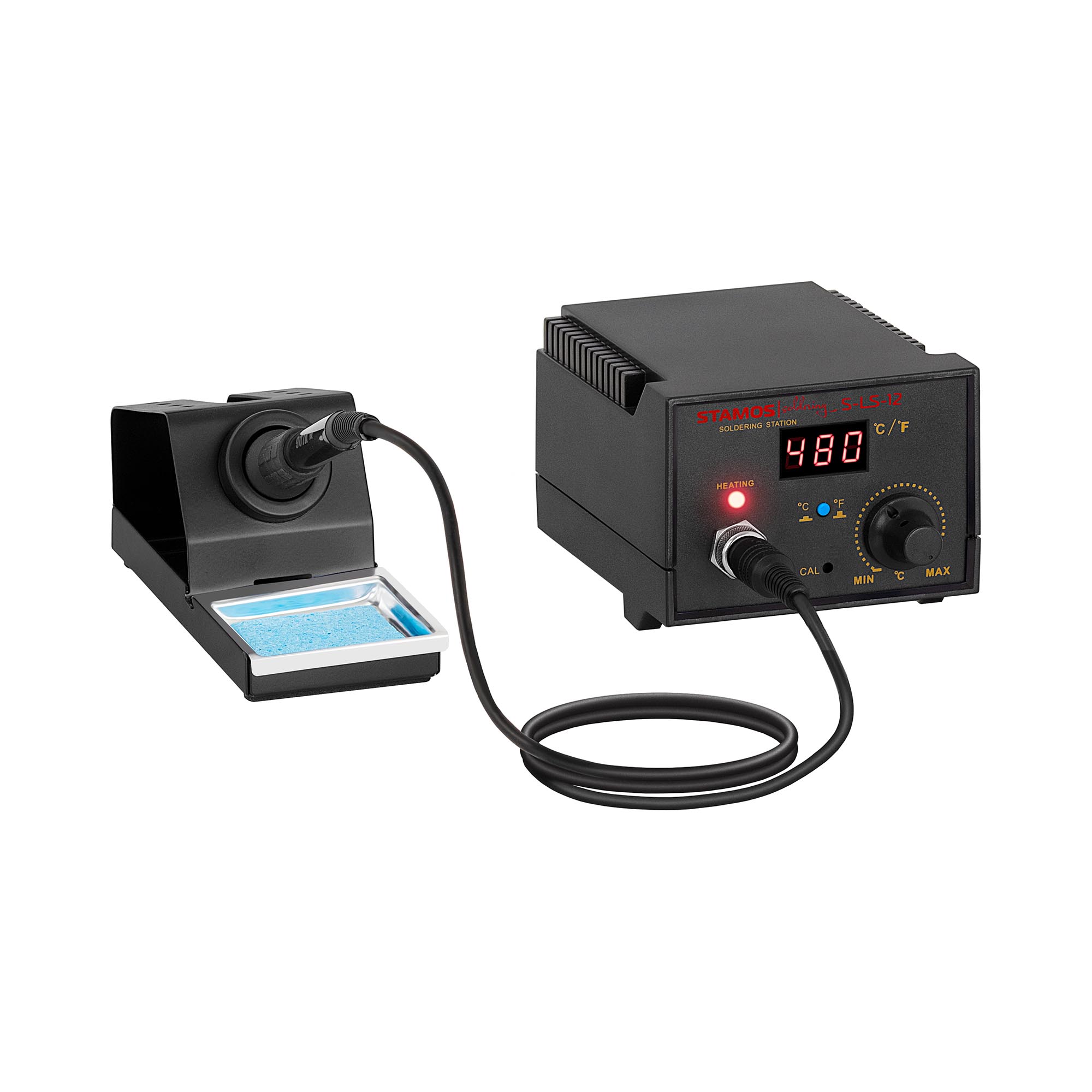 Bild von Stamos, Lötgerät, Lötstation Digitale Basic Digital Lötset Mit Lötkolben Und Ablage 230V 50W Profi