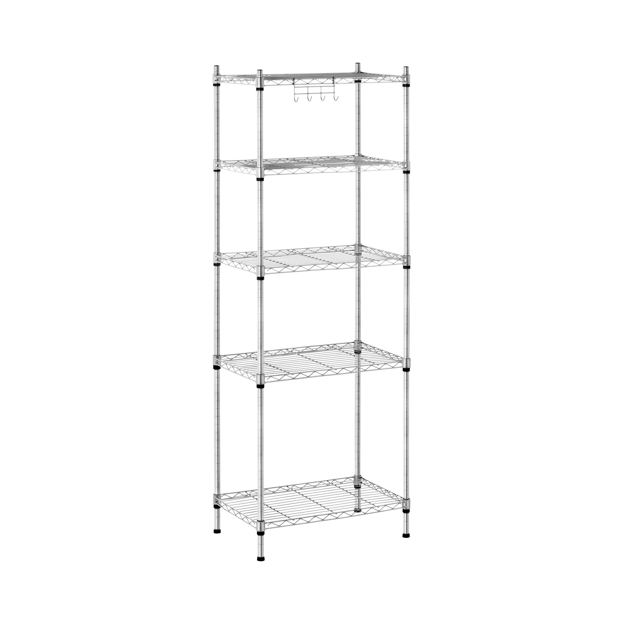 Bild von Royal Catering Standregal Metallregal Küchenregal Lastenregal 35 x 55 x 150 cm 150 kg grau, verschiedene Größen
