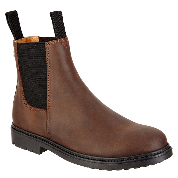 Bild von Chelsea Boot »NEW WORK« von SUEDWIND© | bequeme Stiefelette aus robustem Rindsleder | Made in Portugal | Reitschuh mit Profil-Gummisohle und Innen-Leder | Schuh Schlupf Stiefel | Braun | Gr. 43