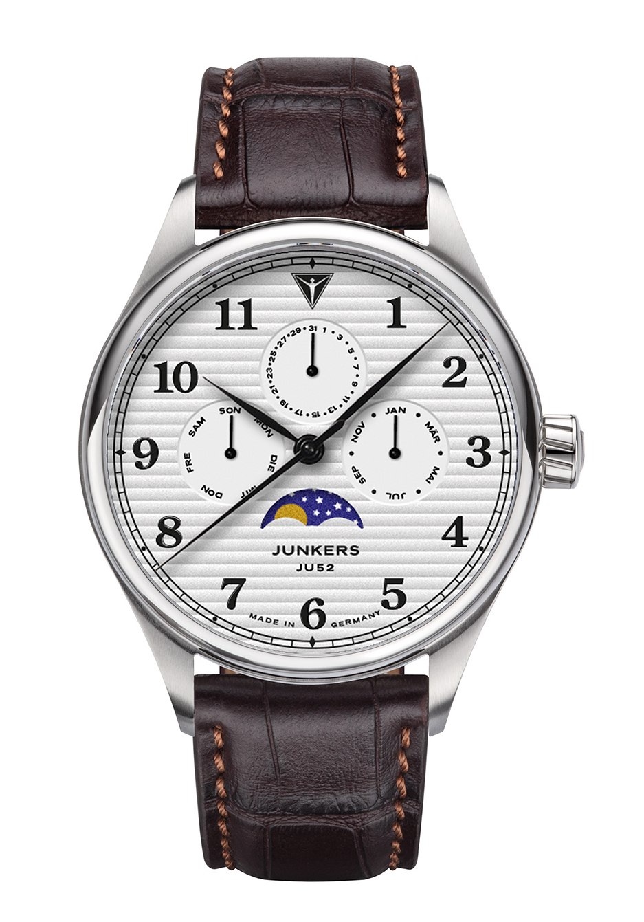 Bild von Tante JU Mondphase Herrenuhr Silber