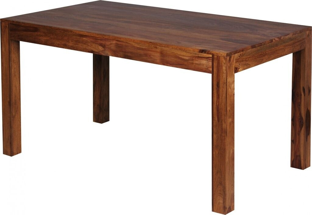 Bild von Wohnling Esszimmertisch Mumbai 140x80x76 cm Sheesham Massivholz Esstisch Zeitlos, Küchentisch Rechteckig, Holztisch Esszimmer Schlicht, Großer Speisetisch Holz