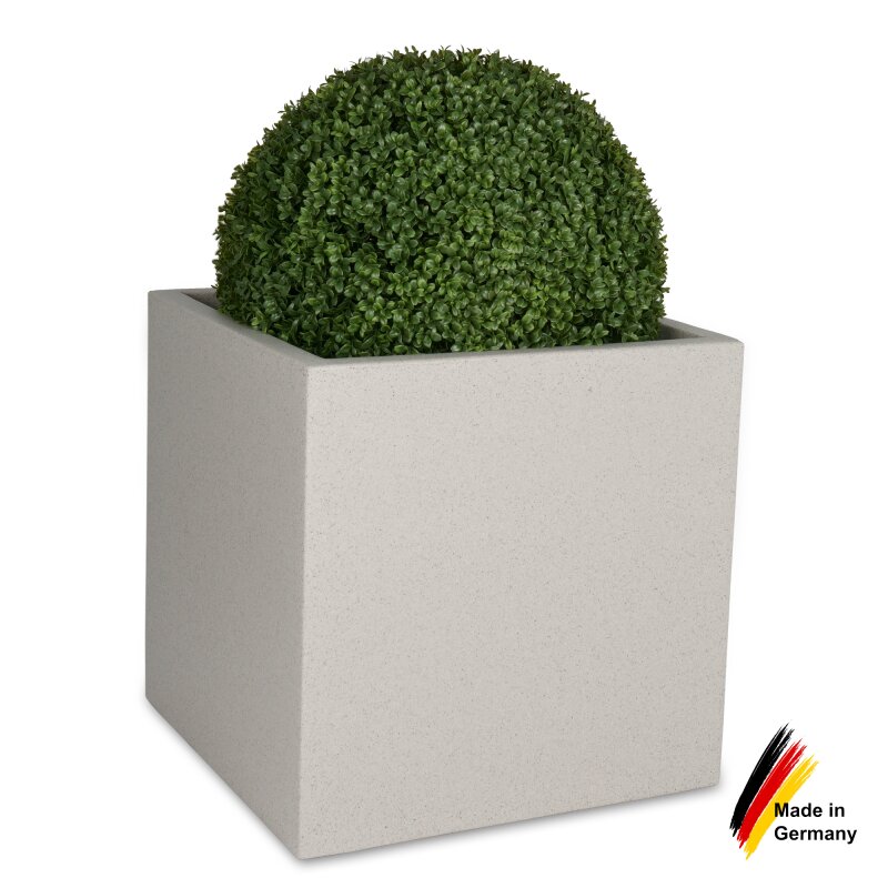 Bild von Pflanzkübel CUBO 60 Kunststoff terrazzo matt