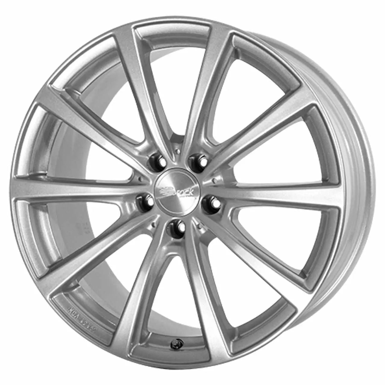 Bild von Brock B32 kristallsilber lackiert 9,5x20 ET22 5.00x112.00 Hub Hole 66.60 mm - Alu felgen