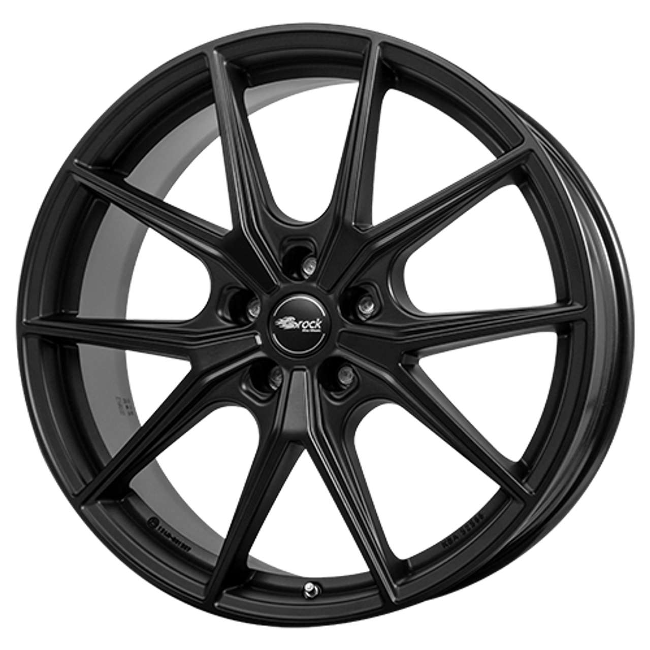 Bild von BROCK B40 satin schwarz matt 8.0Jx19 5x112 ET21