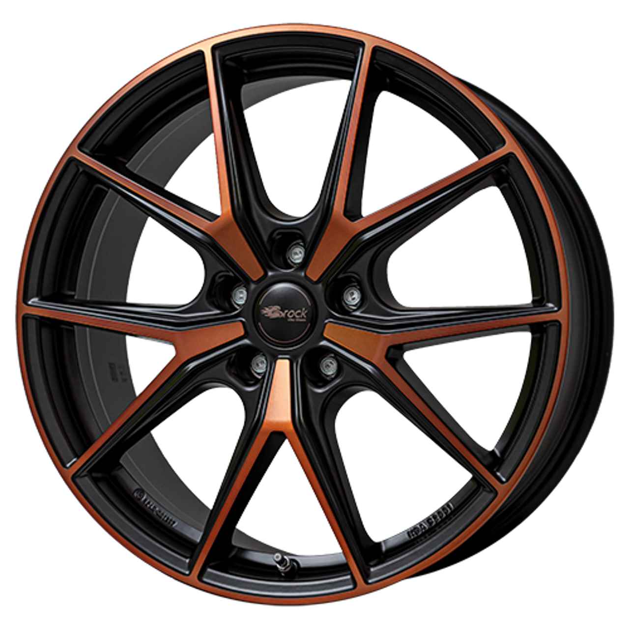 Bild von BROCK B40 black orange matt 8.0Jx19 5x112 ET45