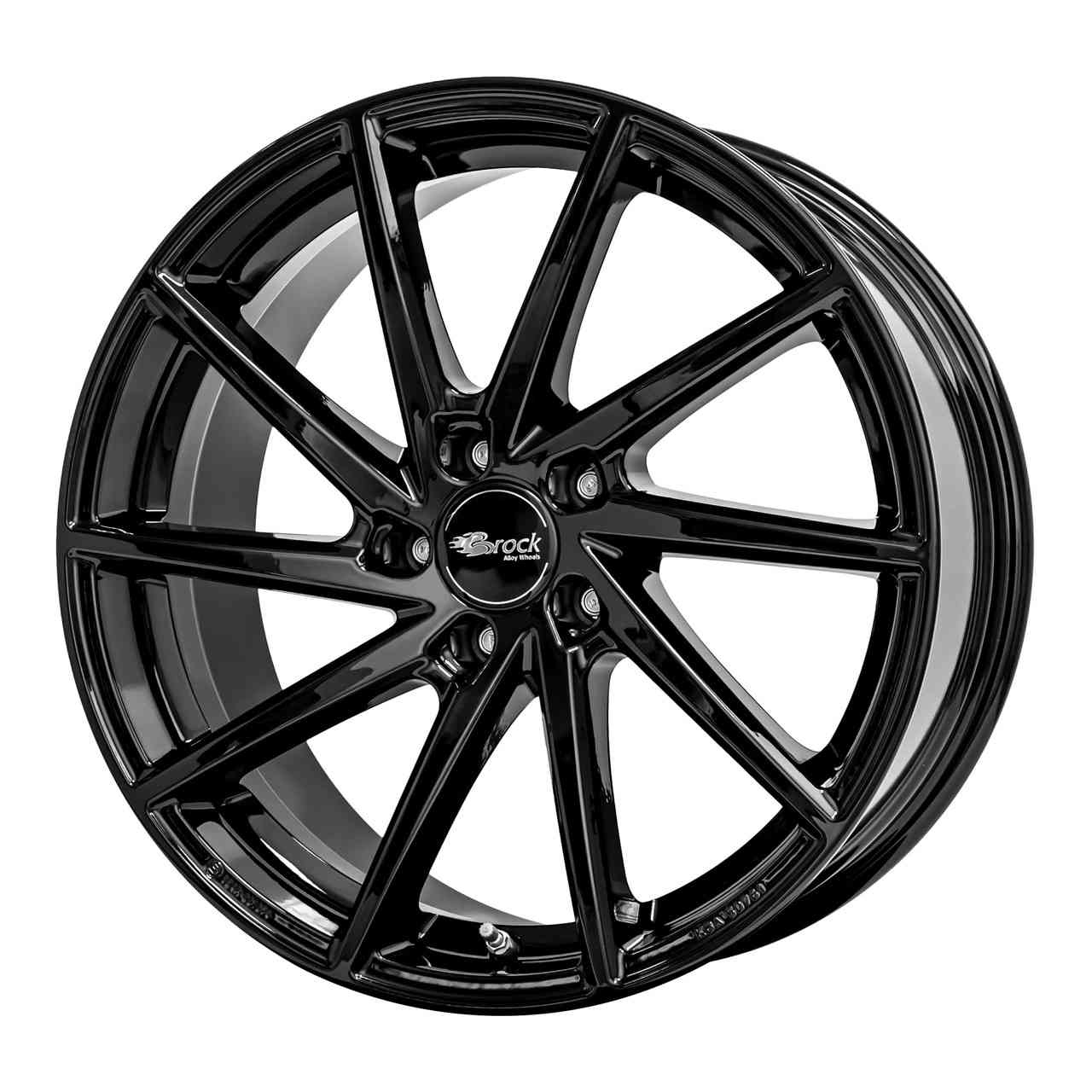 Bild von BROCK B37 schwarz glanz (sg) 8.5Jx19 5x112 ET48