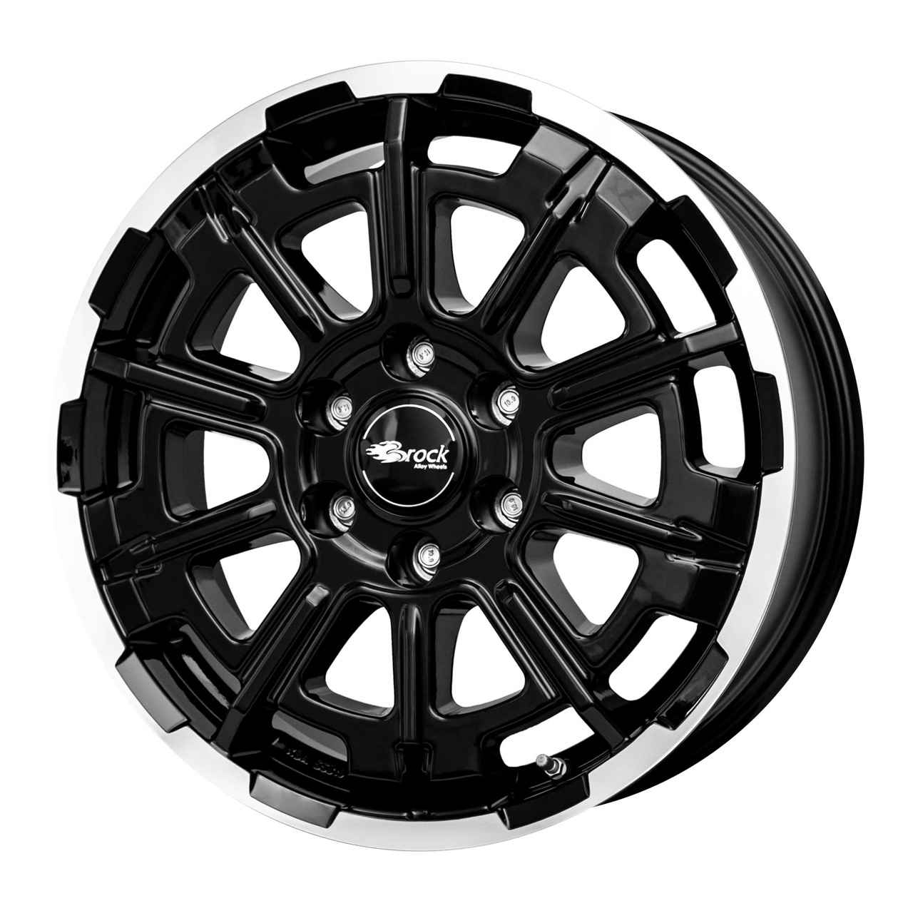 Bild von BROCK B45-6L schwarz glanz voll-poliert (sgvp) 7.5Jx18 6x130 ET47
