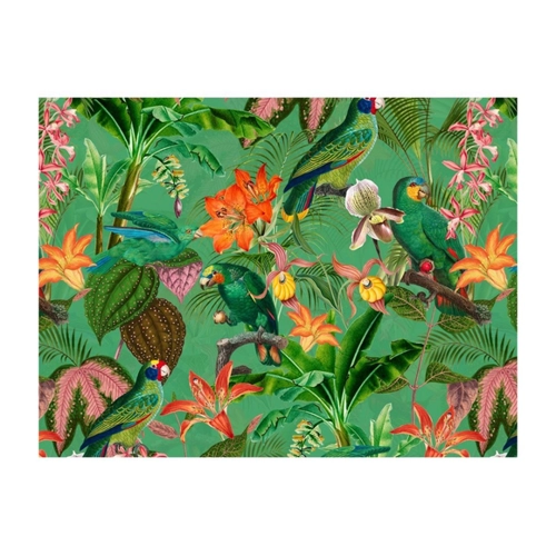 Bild von raxxa Platzset "Elegantes Erbe aus dem Dschungel: Vintage Papagein-Design"