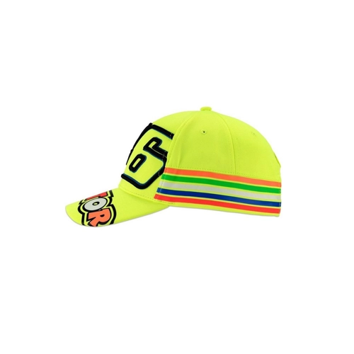 Bild von VR46 Baseball Cap Valentino Rossi Stripes (Gelb) – Größenverstellbar