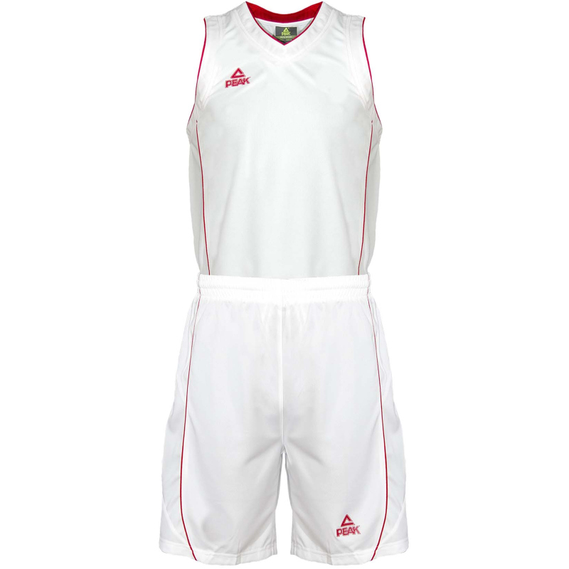 Bild von PEAK Team Basketballtrikot-Set Herren 20010 - weiss/rot 3XL