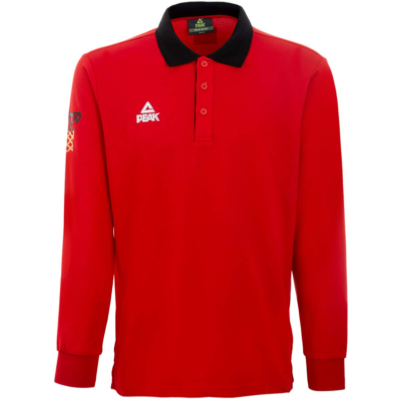 Bild von PEAK Deutschland langarm Poloshirt 25041 - rot XL