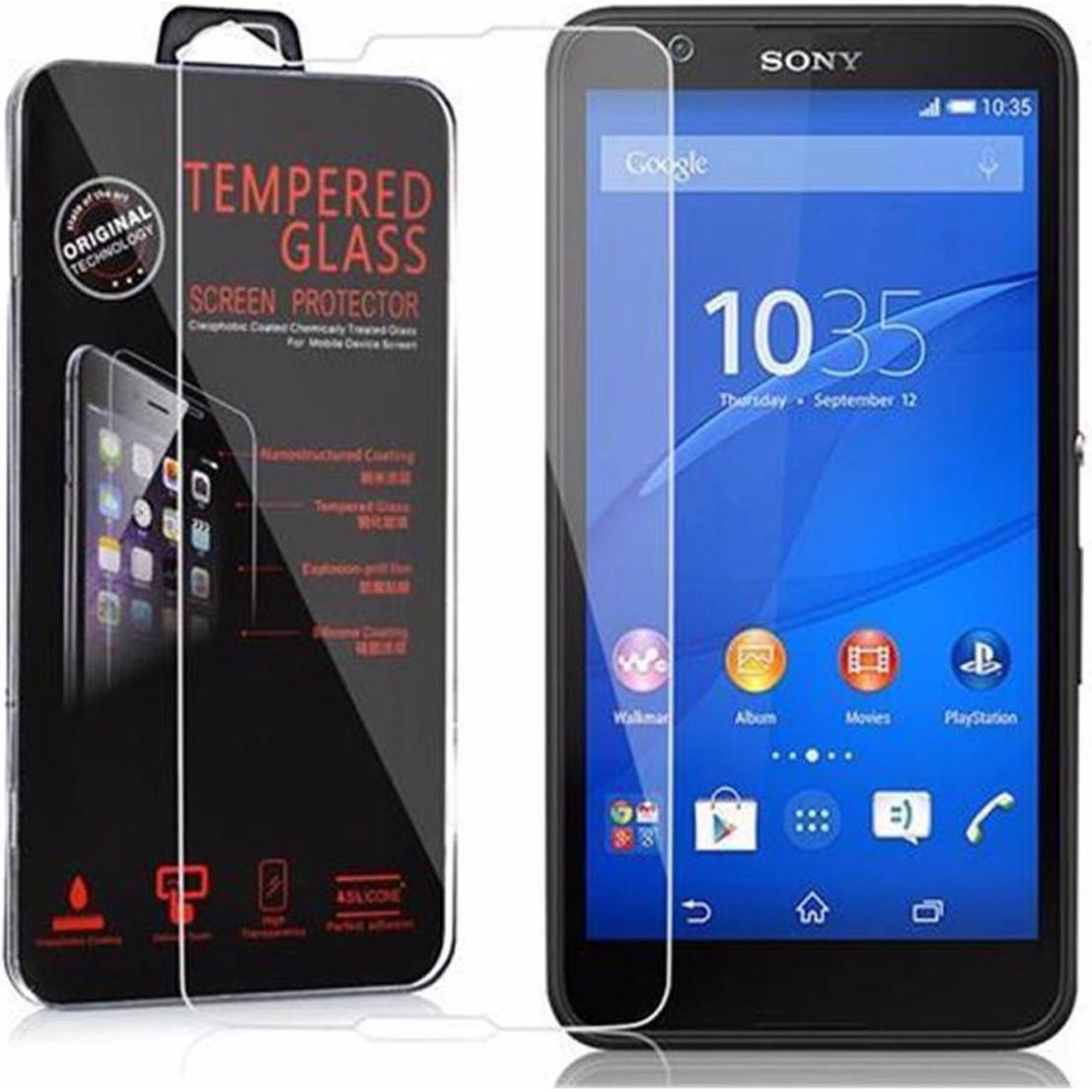 Bild von Cadorabo Displayschutzglas (1 Stück, Sony Xperia E4), Smartphone Schutzfolie, Transparent