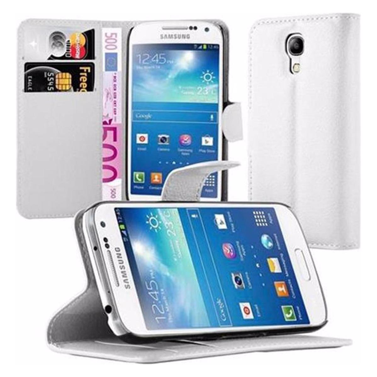 Bild von Cadorabo Book mit Standfunktion Cover (Samsung Galaxy S4 mini), Smartphone Hülle, Weiss
