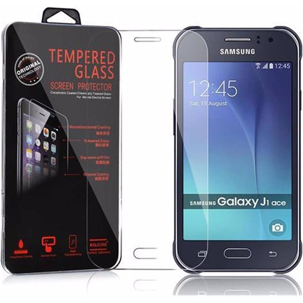 Bild von Cadorabo Displayschutzglas (1 Stück, Samsung Galaxy J1 Ace), Smartphone Schutzfolie, Transparent