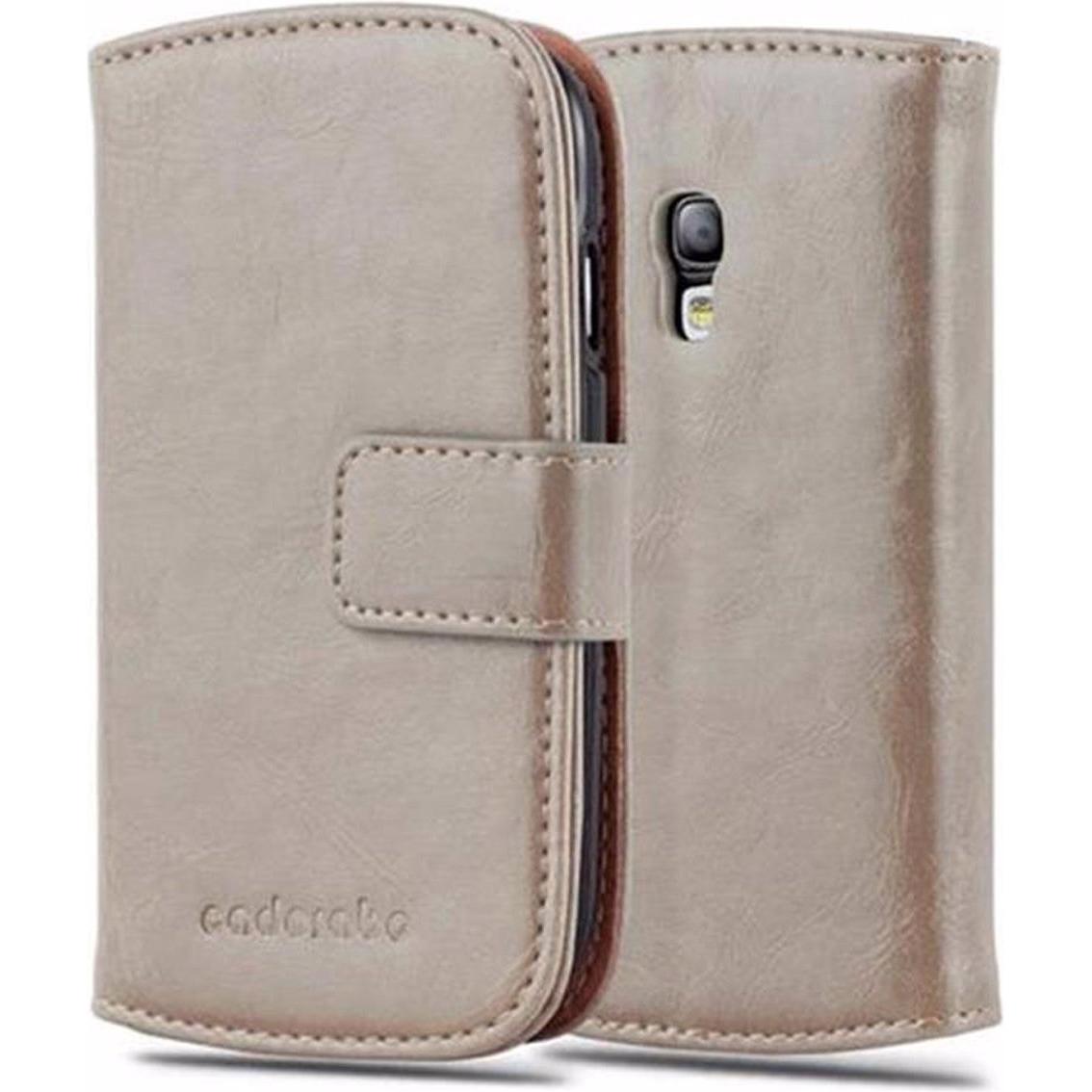 Bild von Cadorabo Book Luxury Cover (Samsung Galaxy S3 Mini), Smartphone Hülle, Braun