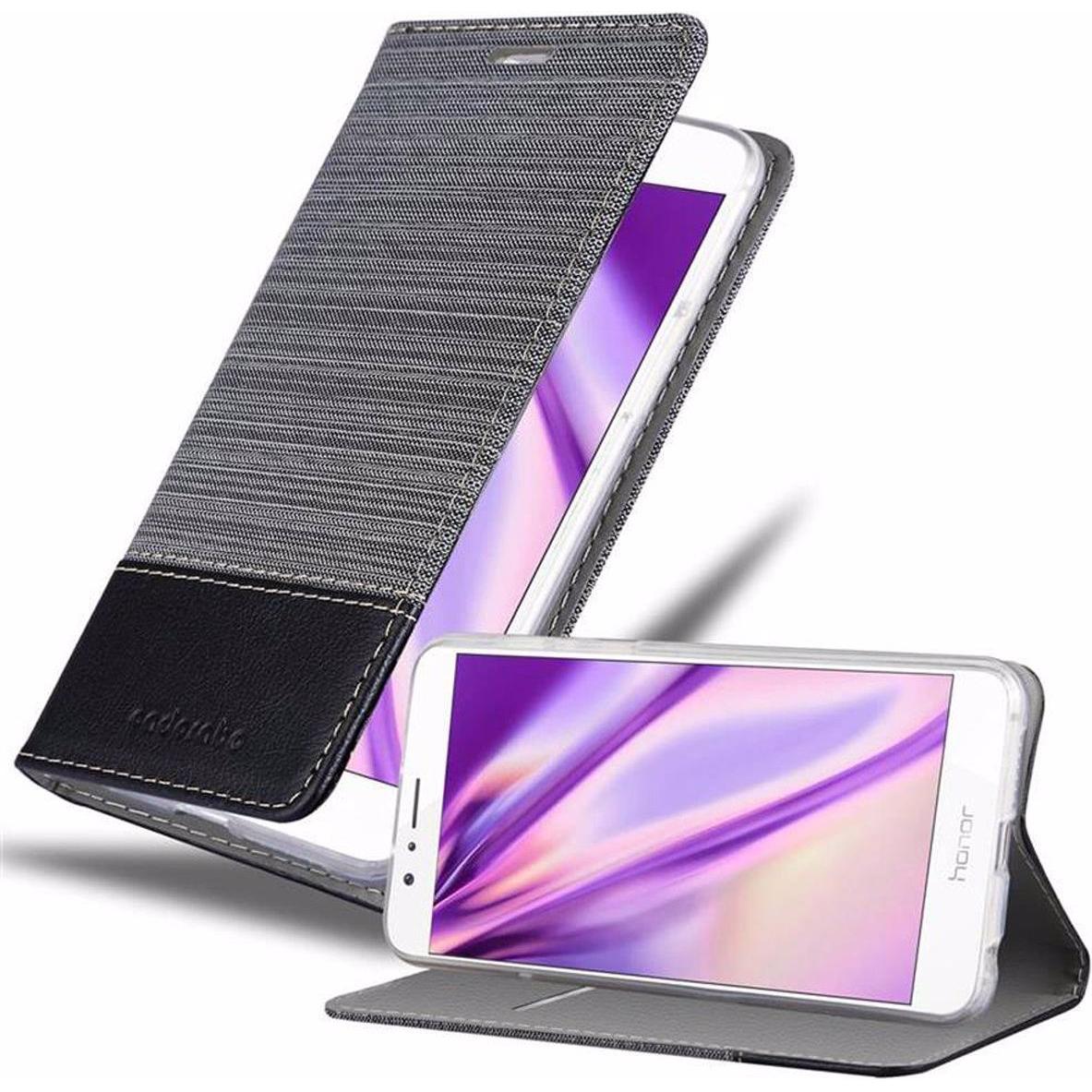 Bild von Cadorabo Book Jeans Optik Cover (Honor 8 Premium), Smartphone Hülle, Grau