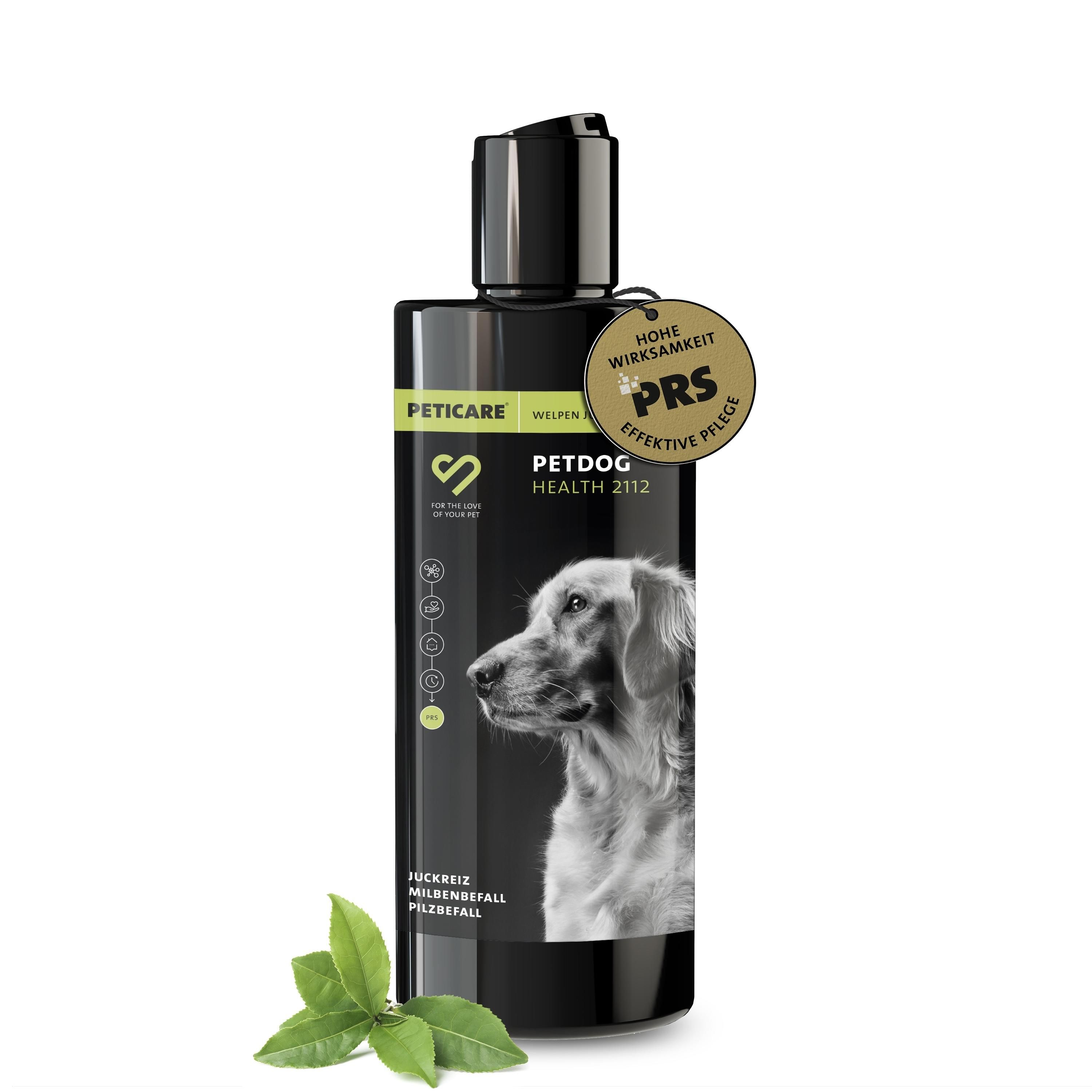 Bild von Peticare Anti-Parasiten Welpen-Shampoo gegen Milben Flöhe Pilz, lindert Juckreiz